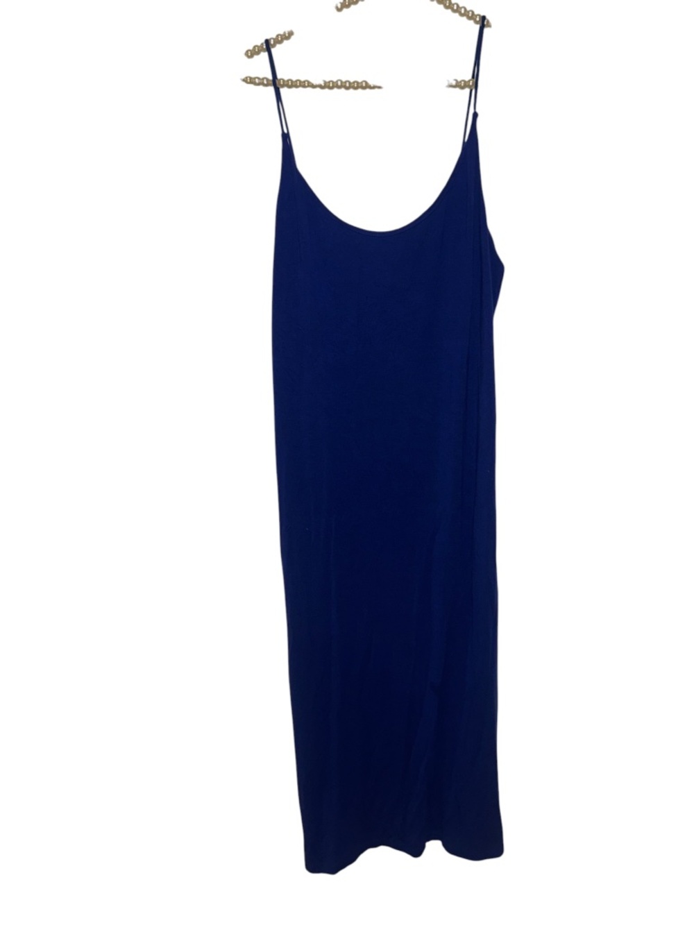 H&M Basic Royal Blue Spaghetti Strap Midi Maxi Dress Medium